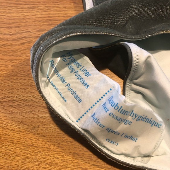 Victoria Secret Swim Bikini Green Velour Bottom size Large - Picture 4 of 5